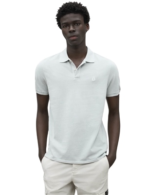 Ecoalf-Polo-Tedan-Blu-Perla-Frontale