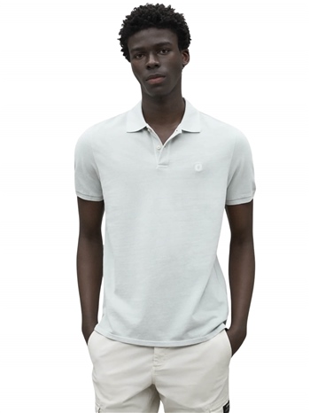 Ecoalf-Polo-Tedan-Blu-Perla-Frontale