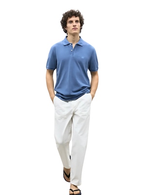 Ecoalf-Polo-Tedan-Indigo-Chiaro-Frontale-Intera