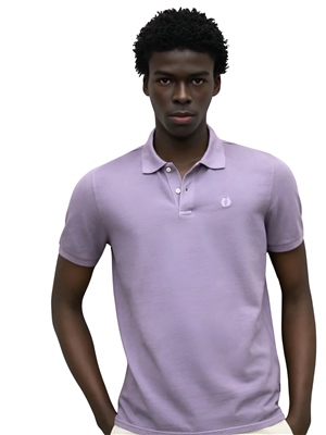 Ecoalf-Polo-Tedan-Viola-Frontale
