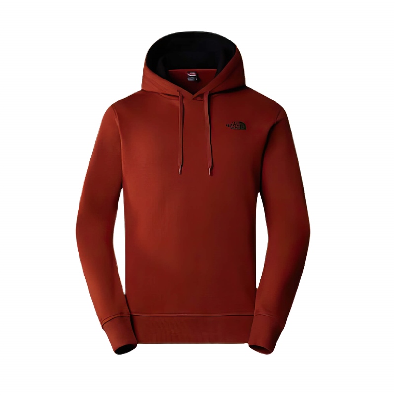 The-North-Face-Felpa-con-Cappuccio-uomo-Seasonal-Drew-Peak-brandy-brown-uomo-frontale