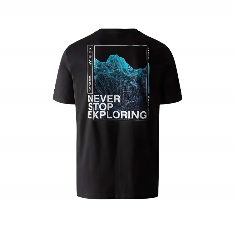 The-North-Face-Foundation-Graphic-Tee-shirt-uomo-black-retro