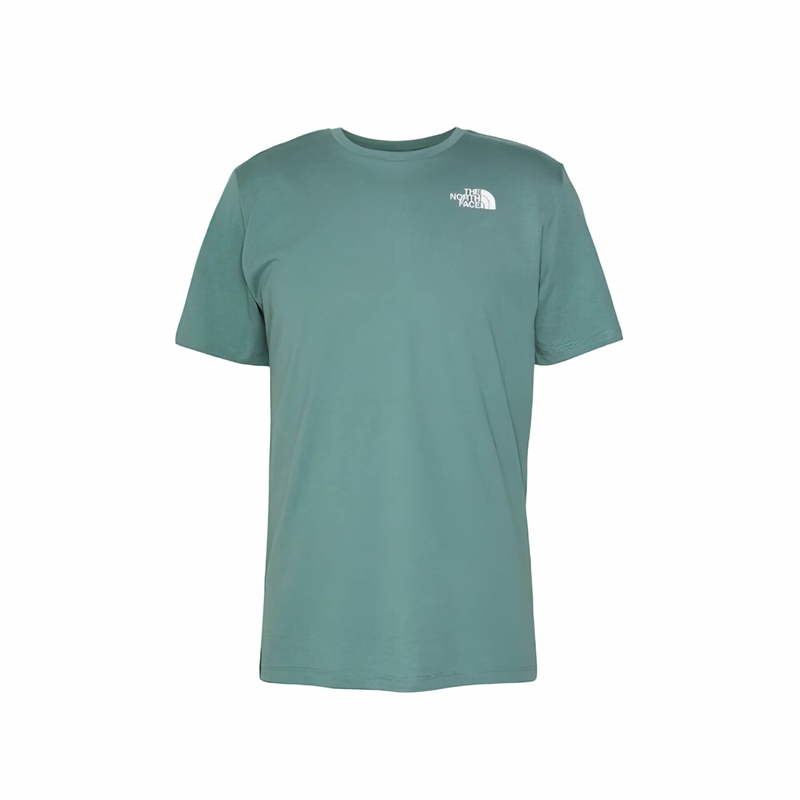 The-North-Face-Foundation-Graphic-Tee-shirt-uomo-dark-sage-frontale