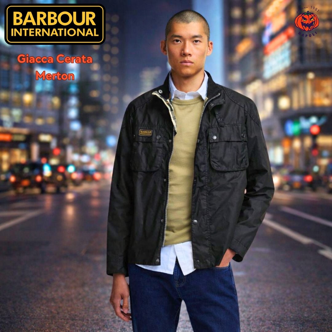 Barbour International Giacca Cerata Merton