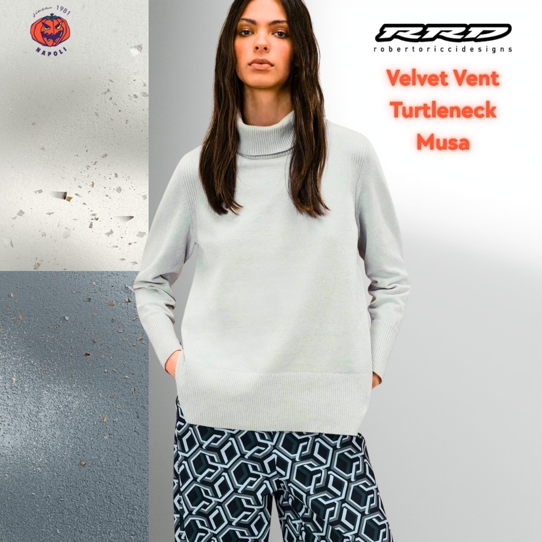 RRD Velvet Vent Turtleneck Wom Knit
